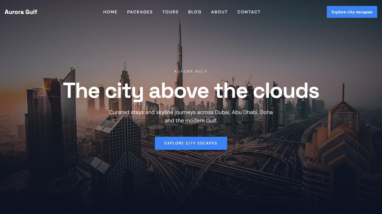 Preview of an Ontripper agency website template