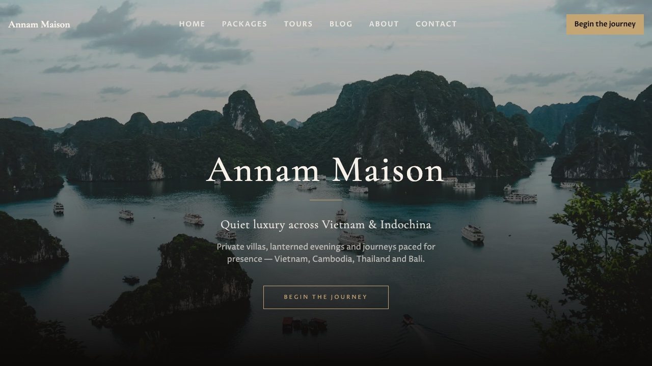 Luxury website template preview
